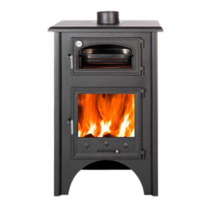 Estufa de leña JAÉN CON HORNO de ALUMETAL JOYMA